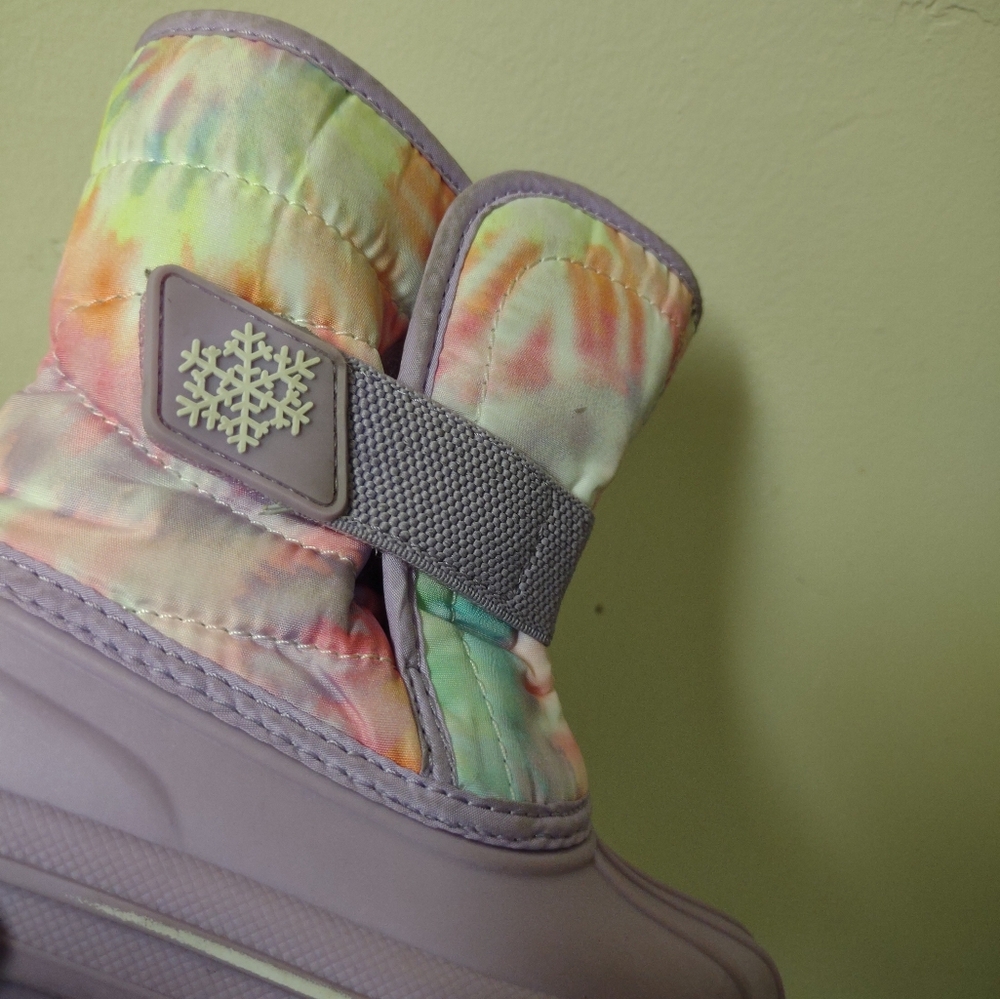Children's Place Girls Purple/Pink Snow Boots Size 6 - Picture 9 of 10